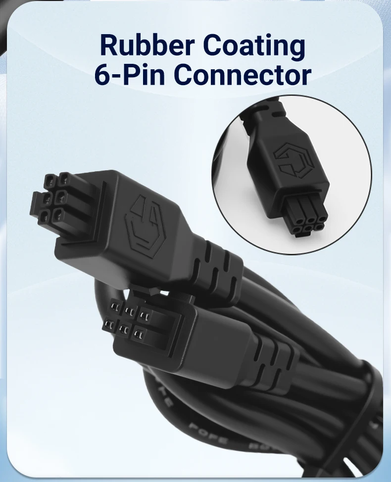Für AMS/AMS 2 Pro/AMS 1.5M 6-poliges Datenverbindungs-Verlängerungskabel (Stecker auf Stecker) für X1 X1C /P1P P1S/ Lab H2D Drucker – Detail 3
