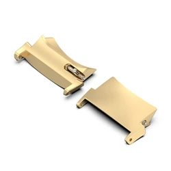 Universal 22mm Metal Watch Strap Connectors - 1 Pair (Gold)