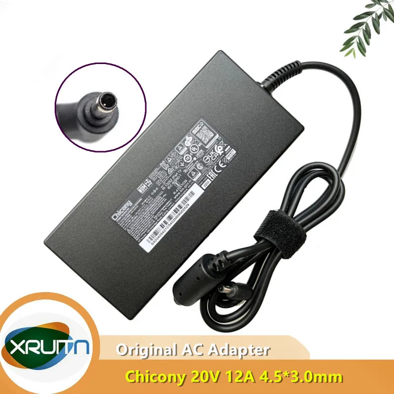 

Original 20V 12A A20-240P2A 240W 4.5mm AC Adapter Charger For MSI Katana GF66 GF76 12UE Series Laptop Power Supply ADP-240EB D