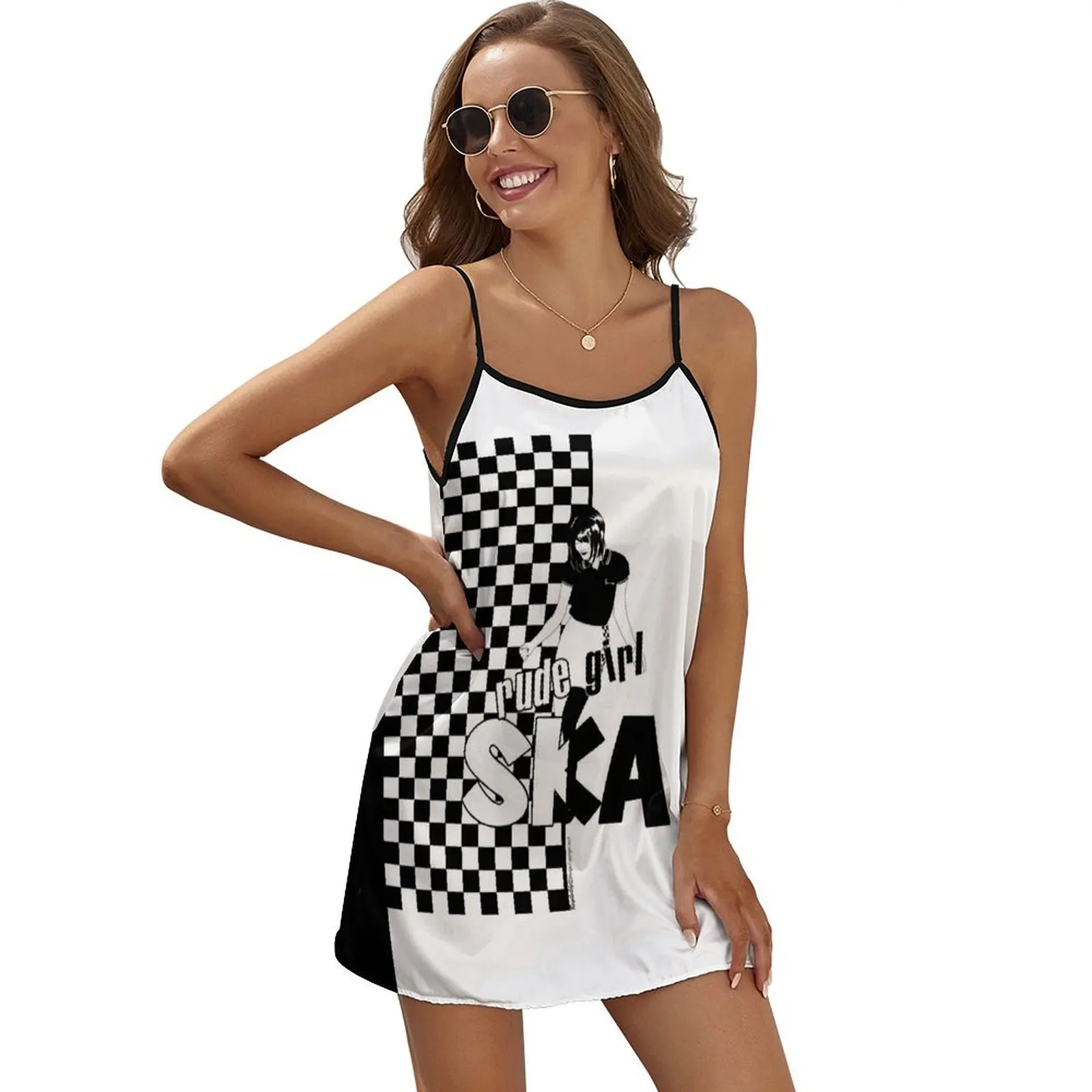 

Rude Girl SKA Sleeveless Dress Party dresses for women Summer skirt women's fashion dresses