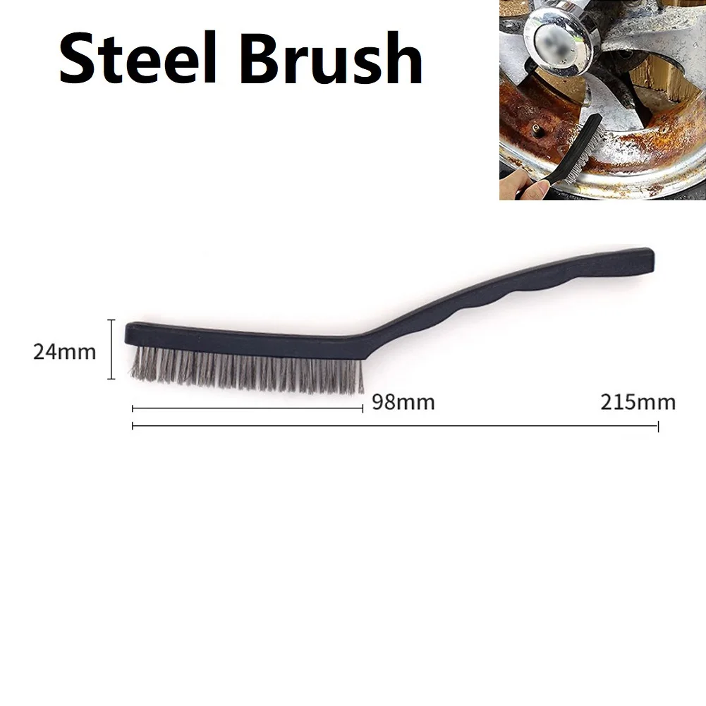 2pcs Wire Brush Set Brass & Steel Brushes Rust Remover Cleaning Polishing  Detail Metal Brush Wire Toothbrush Cleaning Tool Kit - AliExpress