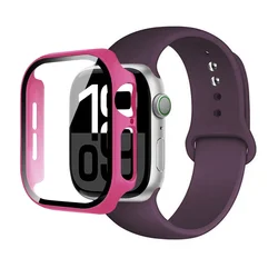 Enhanced Silicone Strap Cover and Bumper Bracelet - 42mm - Series 3 2 1 (24 New Plum)