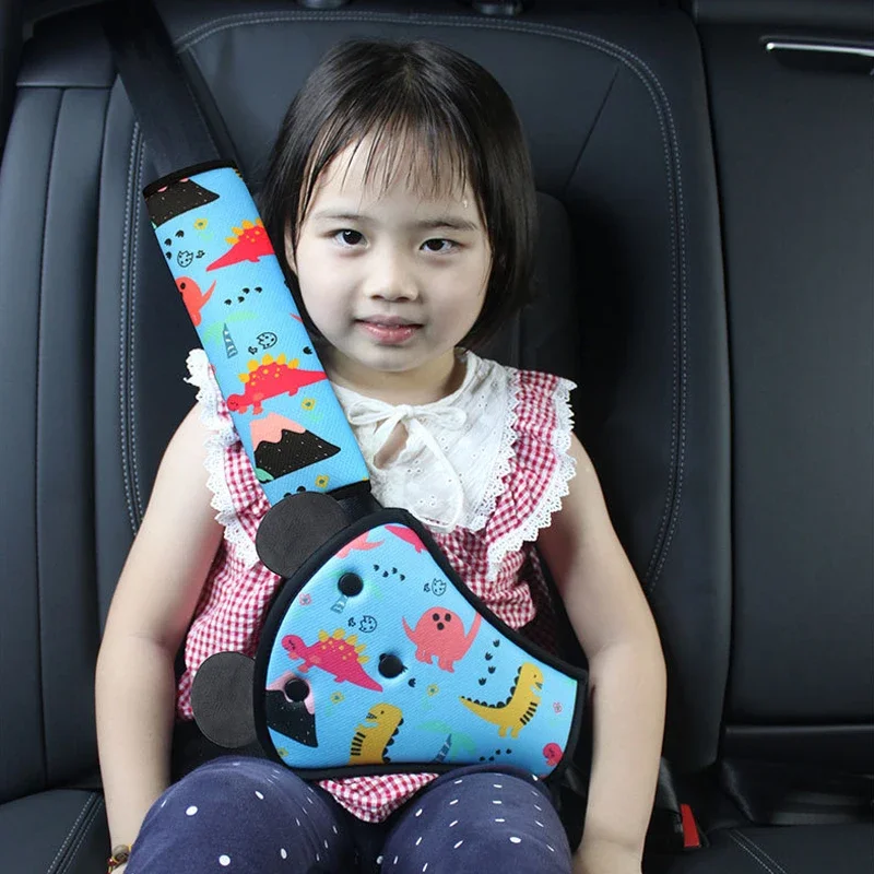 Cuscinetti di copertura per cintura di sicurezza per auto per bambini Kit cintura di sicurezza per interni per auto limitatore Anti collo per copertura protettiva per cintura di sicurezza per bambini confortevole - Image 6