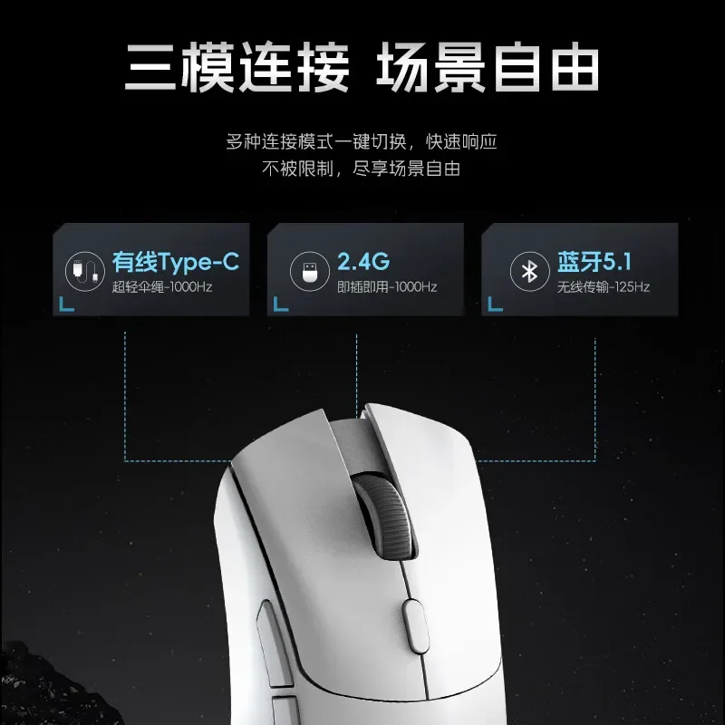 Metaphyuni Meta panda Maus 3 Modus USB 2,4g Bluetooth drahtlose 