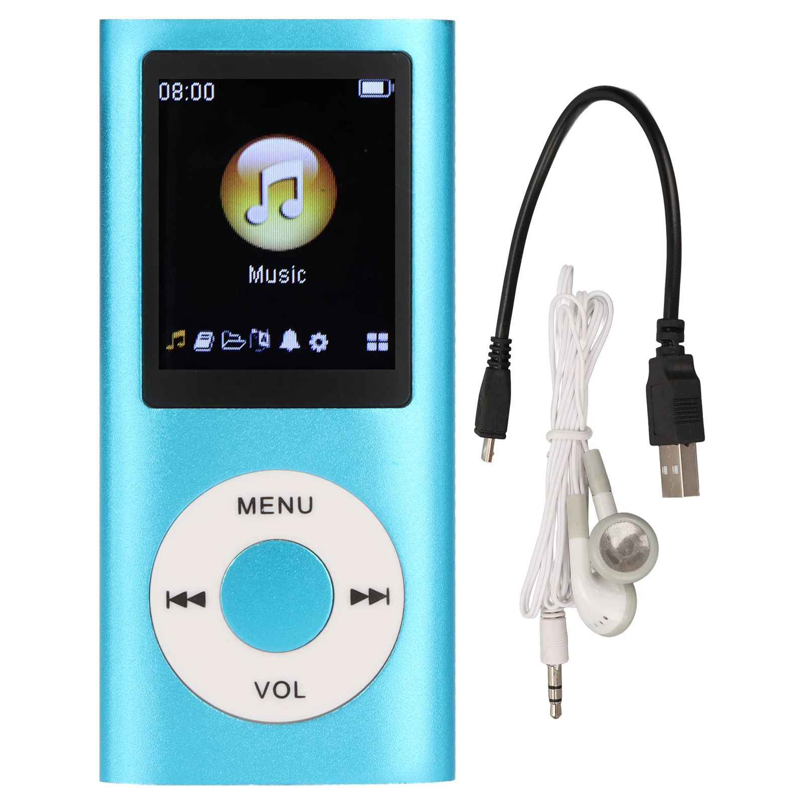 Sleek & Stylish Portable MP3 Player with Lossless Sound and 1.8-Inch LCD Screen