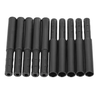 10Pcs Black Golf Club Carbon Fiber Extension Rods Kit Butt Extender Stick for Iron /Graphite Shaft Putter Golf Accessories 125mm 1