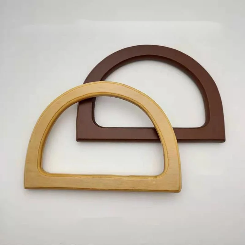 4pcs D Shape Bag Handles DIY Replacement Handbag Tote Handles Purse Bags Bag Straps Wooden Bag Handle Accessories Wholesale 2 10 20 pieces 17 11cm resin bag handle replacement wooden plastic bag handles for handbag wallet purse bags straps accessories