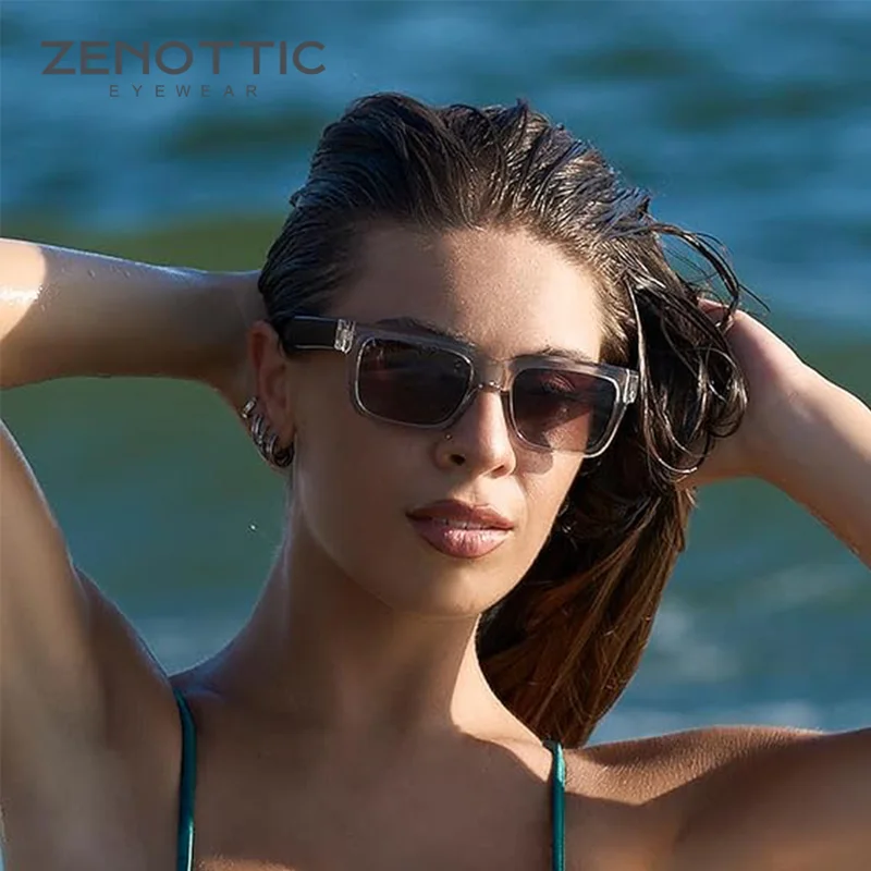 ZENOTTIC Retro Rectangle Sunglasses for Men Women
