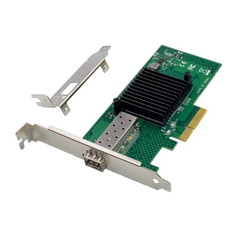 

1 Set X520-SR1 Network Card 10G SFP+ Server Fiber Optic Network Card 82599EN Chip PCIE X4 Single Optical Port Network Card