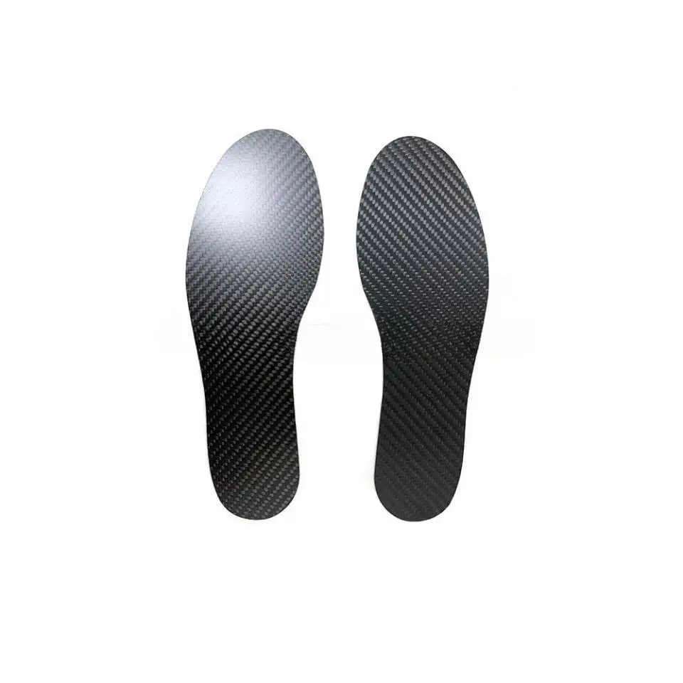 Plantilla de fibra de carbono para zapatillas de deporte, plantilla deportiva de alta calidad de 0,8mm, 1,0mm y 1,2mm de grosor, plantilla ortopédica para hombre y mujer