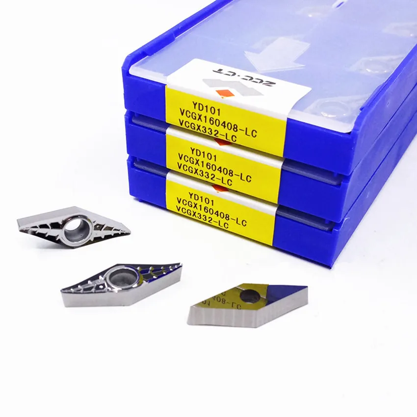VCGX160402-LC YD101/VCGX160404-LC YD101 YBG101/VCGX160408-LC YD101/VCGX160412-LC YD101 ZCC.CT CNC 초경 선삭 서멧 인서트