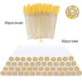 50pcs gold glass
