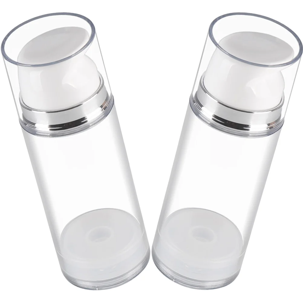 

2 Pcs Squeeze Lotion Bottle Refillable Travel Containers Pump Water Dispenser Portable Pp Cream Bottles