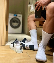 

Men's Socks Thickened Color Matching Socks Sports Basketball Cotton Socks Business Leisure Cotton
