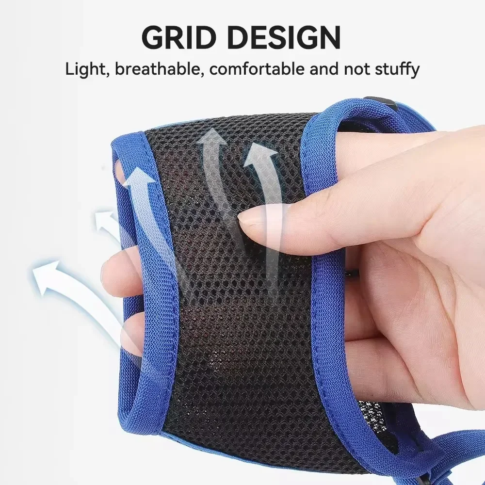 Adjustable Anti Bark Bite Mesh Muzzle For Dogs Pet Mouth Muzzle Stop Chewing For Puppies Nylon Belt Dog Accessories Pet Products dog muzzle