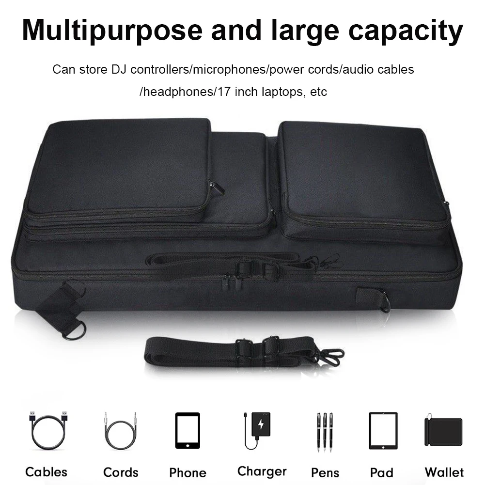 Carrying Case Bag with Shoulder Strap for Pioneer DDJ-FLX6 DDJ-SX DDJ-SX2 DDJ-SX3 DJ Controller Travelling Case Storage Bag 1077498 dj controller case