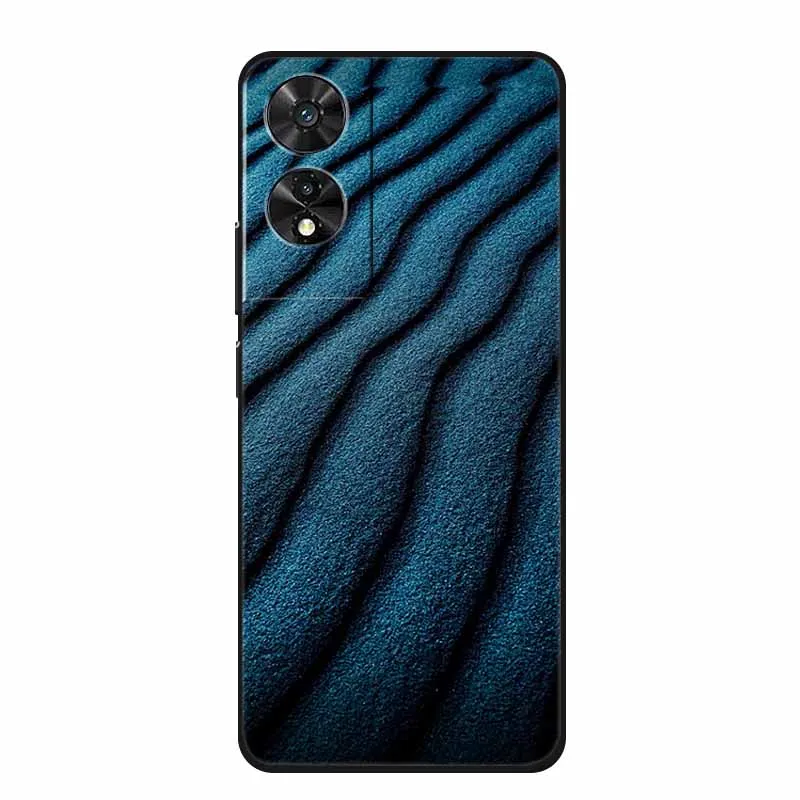 Black Geometric Silicone TPU Phone Case - Soft Back Cover Shield