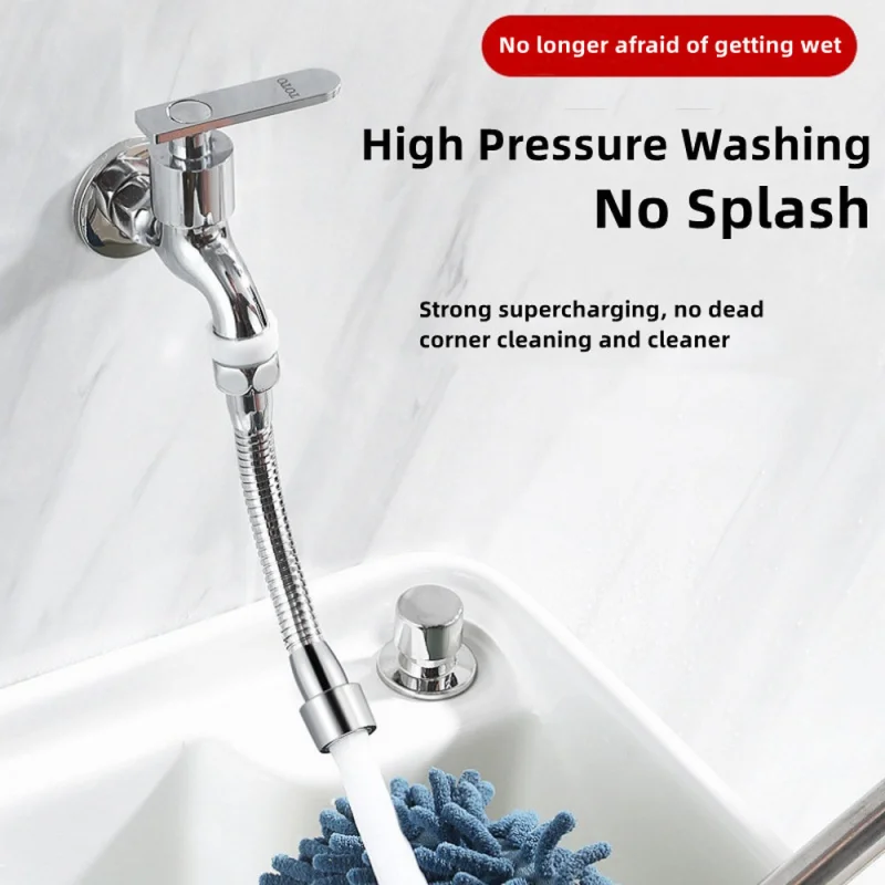 Universal Faucet Extenders Tube 360 Rotation Anti-Splash Head Nozzle Aerator Bendable Sink Extension Hose Kitchen Accessories 4