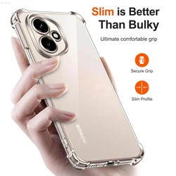Luxury Shockproof Silicone Soft Phone Case - Clear Ultra Thin Cover - HONOR 400 Pro (Transparent)