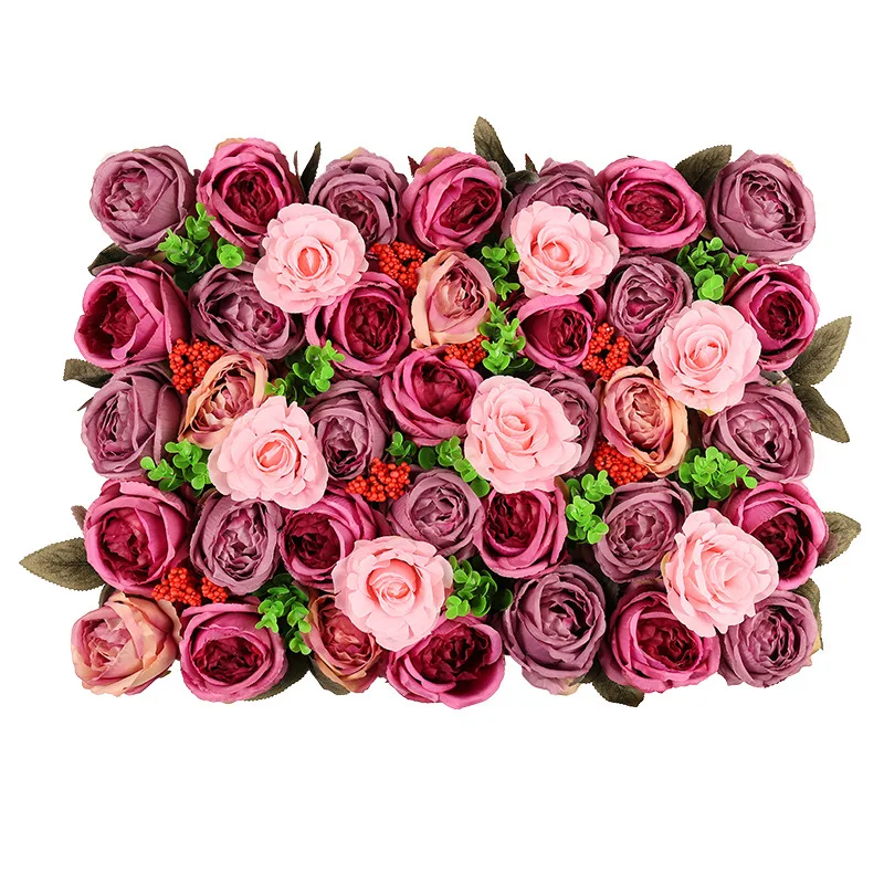 40*60cm/pcs Artificial Flower Wall,rose Flowers,for Wedding Decoration,home Accessories