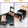 7-Compartment Transparent Makeup Organizer for Eyeshadow Palette and Cosmetics, Vanity Table and Bathroom Countertop Storage Box 4