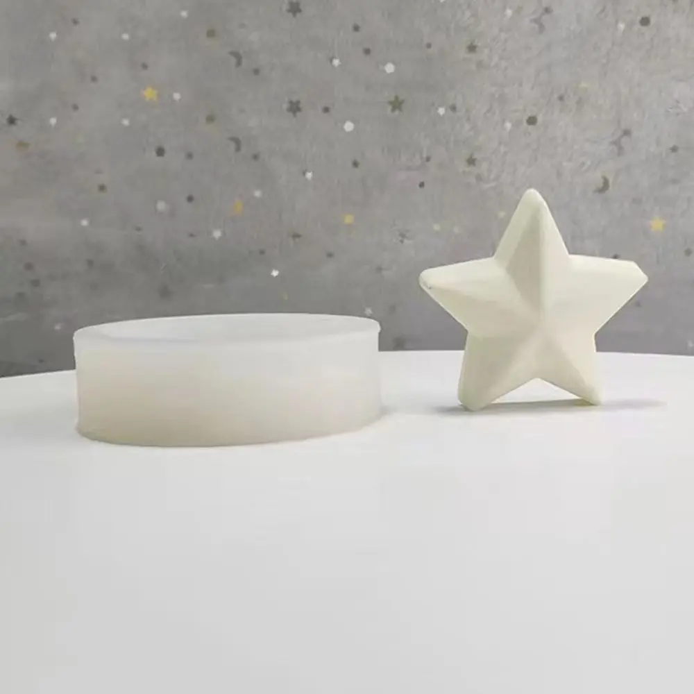3d Five Pointed Star Candle Molds Pentagram Star Silicone Moulds Diy Cake Baking Mousse Silicone Mold Home Decoration silicone mold,cake mold,silicone candle mold,aromatherapy candle mold,silicone candle molds,candle mold,beeswax mold