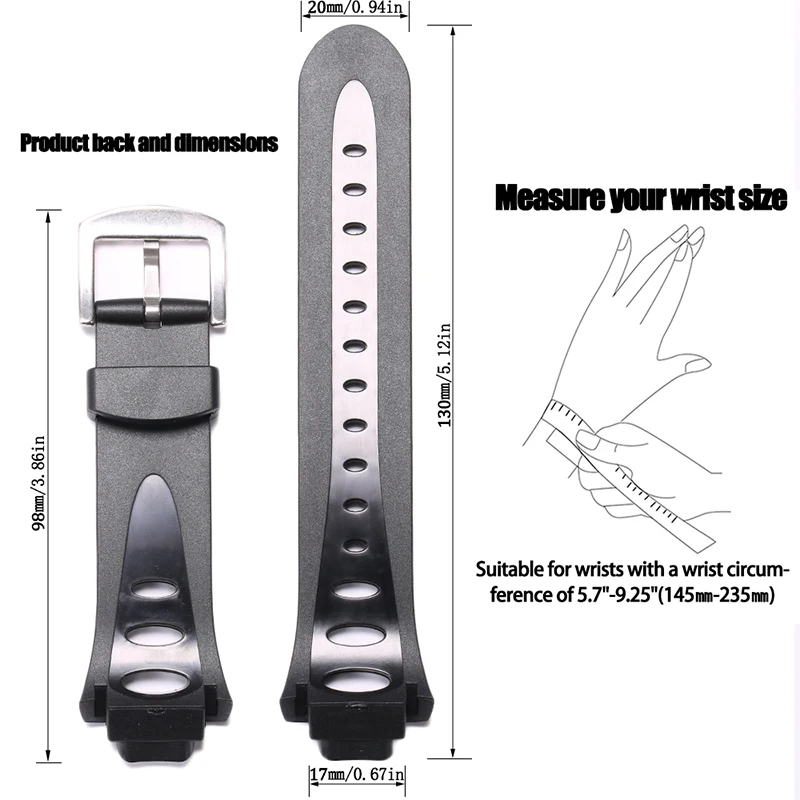 Cinturino WRISTARMOR In Gomma Naturale Per Suunto Observer | Ricambio Con Attrezzi Inclusi | Impermeabile, Antisudore, Fibbia Acciaio, Adatto A SR, X6HRM, TT, ST, G6