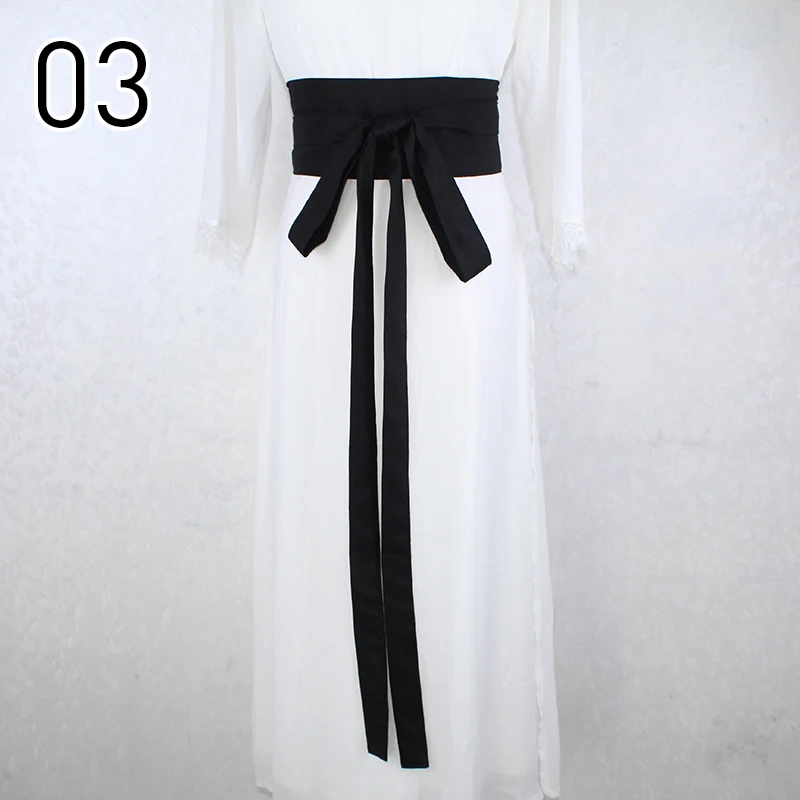 Chinesischer traditioneller Hanfu-Gürtel, antiker Stil, Yukata-Kleid, Kimono, Obi-Gürtel, Baumwolle, Leinen, Korsett, elegante Hanfu-Schärpe, Krawattenriemen – Detail 8