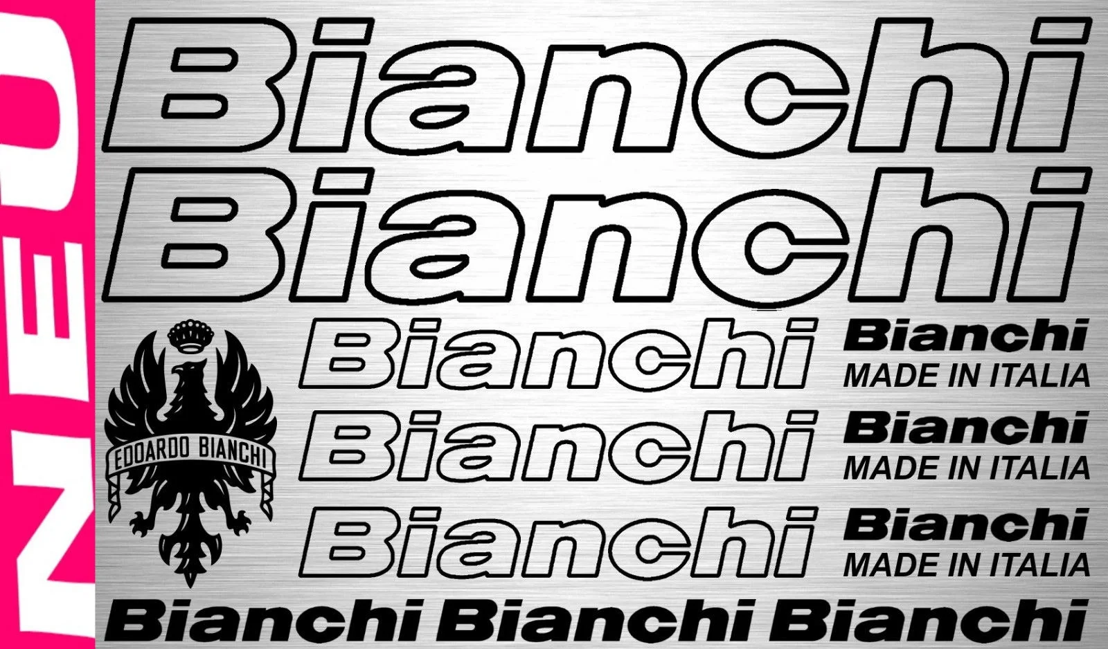 

For 12xBIANCHI Sticker Set 1 | Fahrrad Rahmen Aufkleber Bike Frame 12 Stk. Car Styling