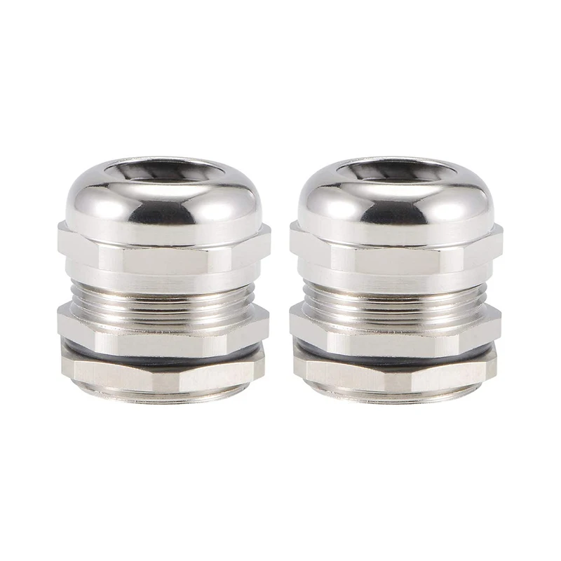2 Pezzi Pressacavo In Ottone Impermeabile M12 M16 M20 Ingresso 6-12Mm Pg11 Pg13.5 Pg16 Presa Del Cavo Connettore Del Giunto Del Cavo Uso Esterno Della