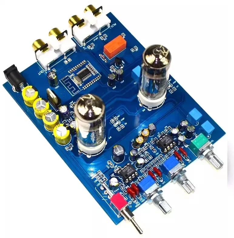 

Amplificador Bluetooth Tube Preamplifier Fever Hifi 6J5 Bile Vacuum Tube Preamp NE5532 Pre Amplifier Tone Control Board NEW