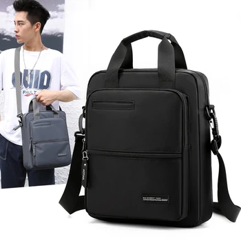 Borsa a tracolla da uomo di grande capacità Borsa per computer portatile da 13 pollici Borsa Valigetta impermeabile Borse a tracolla in tessuto Oxford