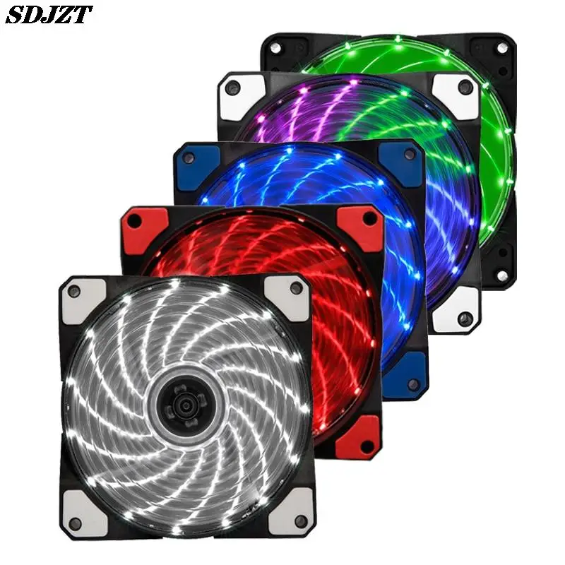 1pc 120mm Computer Case Fan Silent Fan Cpu Cooling Rgb Quiet Pc Cooler