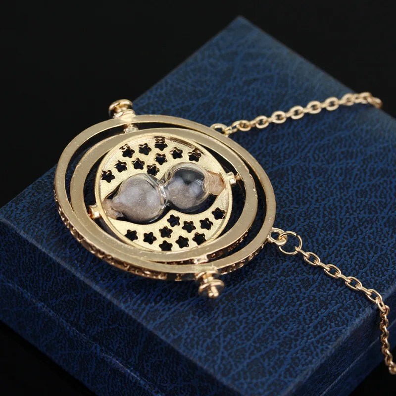Necklace Pendant 3 Colors Time Turner Pendant Necklace Movie Theme Choker Jewelry Cosplay Gifts for Men Women