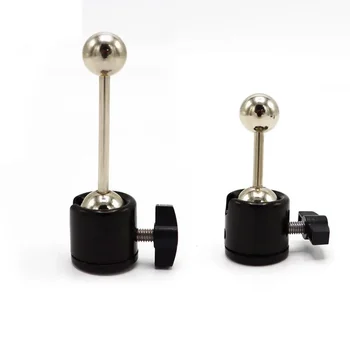 1/4 또는 3/8 핫슈 삼각대 마운트 카메라, 17mm 헤드 볼 어댑터 크래들 볼 헤드, 잠금 LED 조명 플래시 브래킷 홀더
