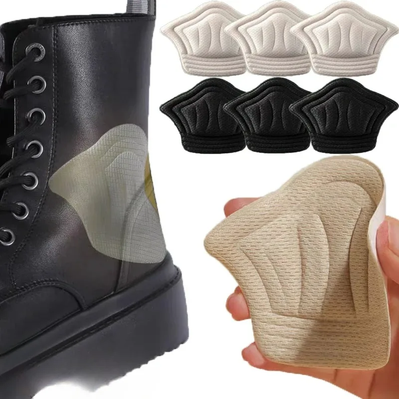 Heel Protector Heel Insoles High Heel Pads Shoe Inserts Anti-wear Heel Pads Soft Sponge Pain Relief High Heels Sneakers Back Protectors Shrinking Size Adjustable Inserts Accessories