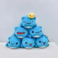 10cm Bugcat Capoo Plush pendants Anime Blue Cat Worm Cosplay Backpack decorative keychain children birthday present 1