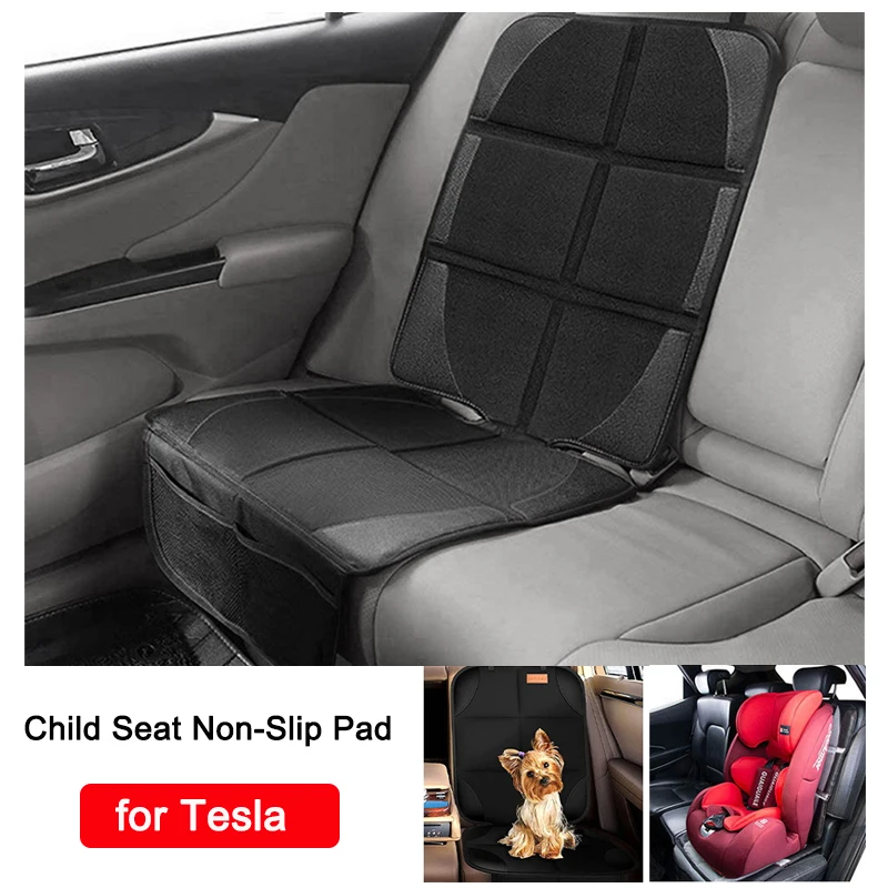Car Seat Protector Cover For Tesla Model 3 Y X 2022 For Kids Baby Pet Oxford Pu Leather