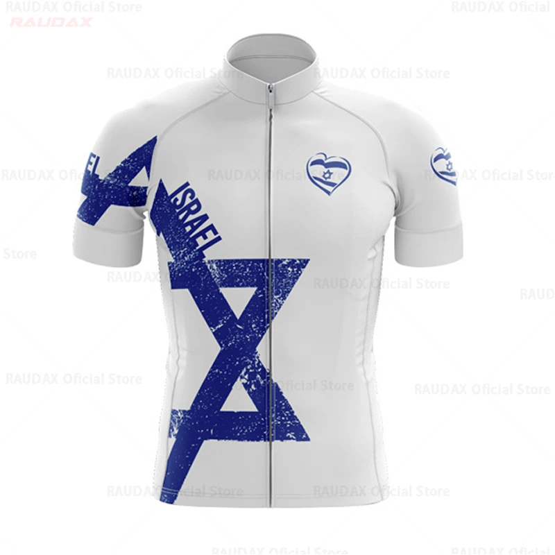 ISRAEL Team Summer Cycling Jersey Bike Clothing Cycle Bicycle MTB Sports Wear for Men's Mountain Shirts