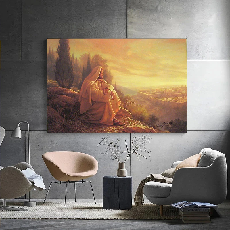 Christian Faith & Spiritual Inspiration: Jesus and the Samaritan Woman Canvas Art