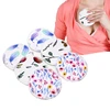 Nursing Pads 6pcs/set Washable Breast Breastfeeding Super Absorbency Mat for Mum Waterproof Feeding Pad Reusable Supplies 3