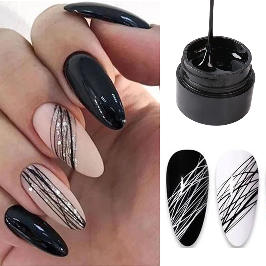Smalto Per Unghie Spider Painting Gel Nail Art Vernice Creative Wire Drawing Glue Super Strong Stretch Lacca Colla Adesiva Manicure