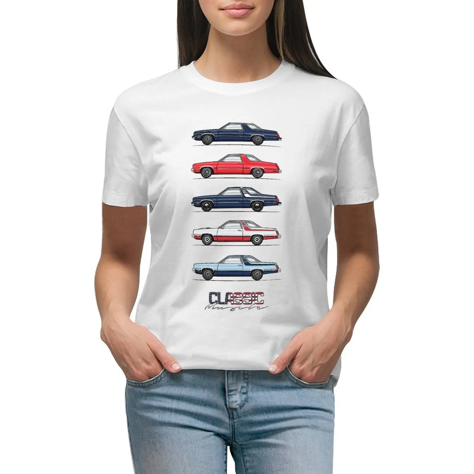 

Five Fairmonts T-shirt summer tops Blouse tshirts woman