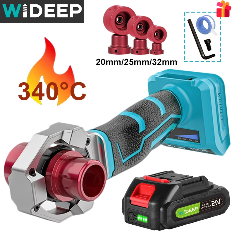 18V Cordless Pipe Welding Machine PPR Pipe Soldering Plastic Welder Tube Heating Hot Melt Welder For Makita Battery soldering iron pipe welding iron pipe welding