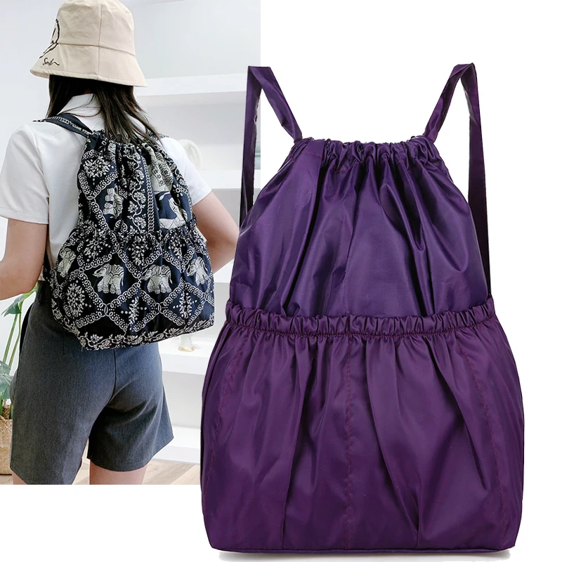 รูปสินค้า กระเป๋าเป้กีฬา ทนน้ำ ใส่ได้เยอะ ดีไซน์พื้นบ้าน