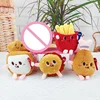 Stuffed Plush Doll Cartoon Five Styles Hot Dog French Fries Hamburger Food Keychain Blackpack Pendant Kawaii Souvenir Gift Kid 2