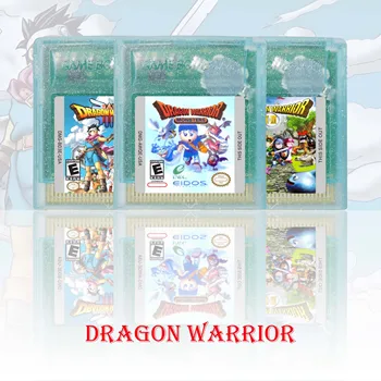 Cartuccia di Gioco Dragon Warrior Series per GBC, Console di Gioco a 16 Bit di Alta Qualità con Batteria, Videogioco GBC