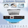 Nictemaw Portable Washing Machine, 17.8Lbs Capacity Full-Automatic Portable Washer, 2.4Cu.ft Washer 3