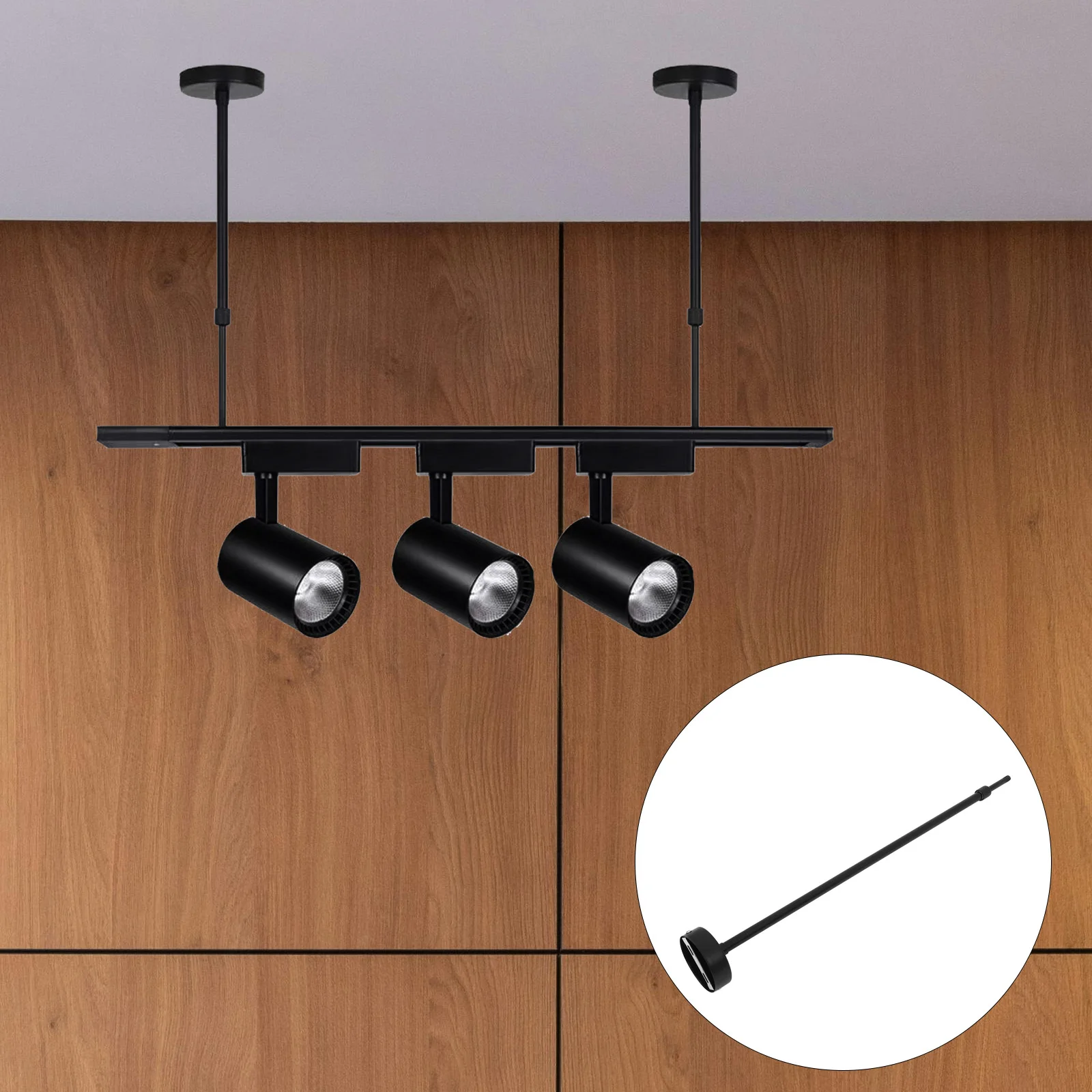 

Lamp Telescopic Pole Fluorescent Extension Light Fixture Stems Pendant Fixtures