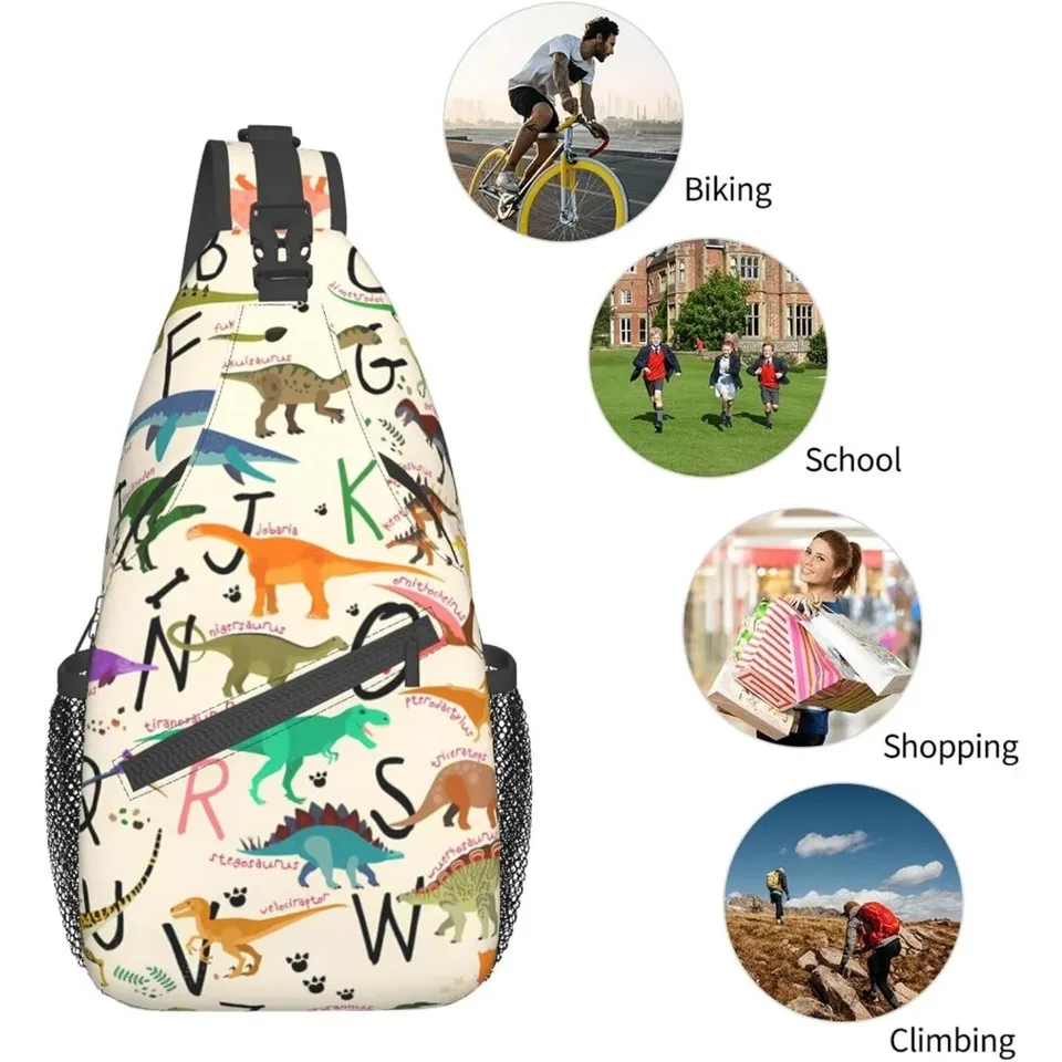 Sac De Poitrine A-QMZL Homme/Femme - Fin, Léger, Imperméable, Plusieurs Poches, Pour Sport, Randonnée, Voyage